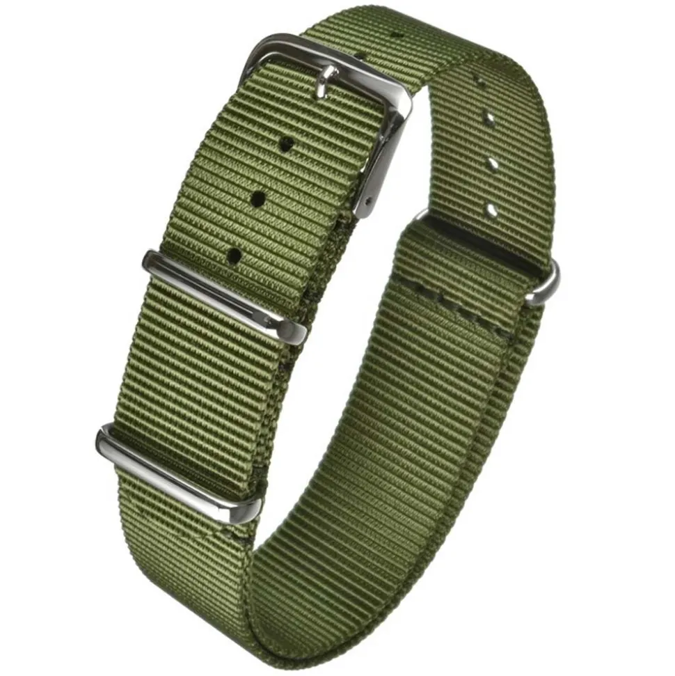 NATO Green Nylon Watch Strap MOD3