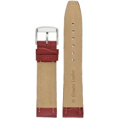 Newton | Red Matt Alligator Grain Padded Strap | WH872
