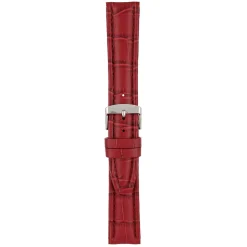Newton | Red Matt Alligator Grain Padded Strap | WH872