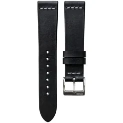 Norton | Handmade Cross Stitch Black Leather Strap | TS.CS.BLK
