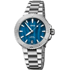 Oris | Aquis Date Aegean Blue 36.5mm | 01 733 7770 4155-07 8 18 05P