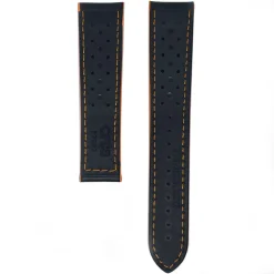 Oris | Black & Orange Chronoris Leather Strap 20mm model 7564 | 07 5 20 62NB