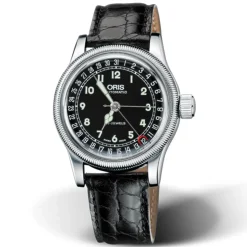 Oris | Black Leather Big Crown Strap 18mm model 7551 | 07 5 18 53