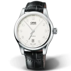 Oris | Black Leather Strap 20mm Classic Date model 7594 | 07 5 20 11