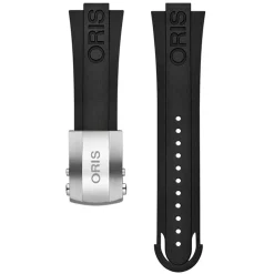 Oris | Black Rubber Aquis Strap 26mm Complete for models 7653, 7655, 7673 and 7675 | 07 4 26 34EB