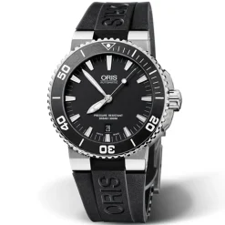 Oris | Black Rubber Aquis Strap 26mm Complete for models 7653, 7655, 7673 and 7675 | 07 4 26 34EB