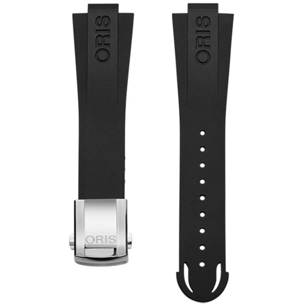 Oris | Black Rubber Aquis Strap 22mm Complete for model 7766 | 07 4 22 64FC
