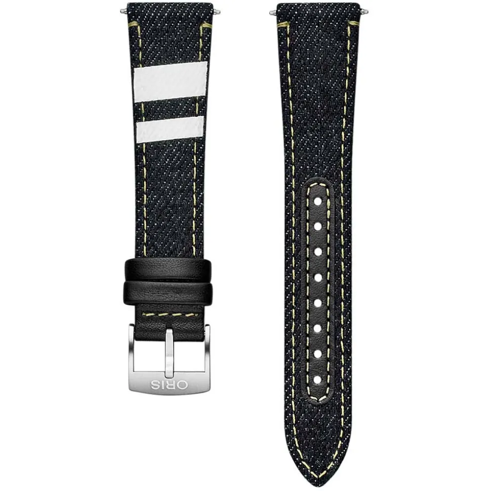 Oris | Blue Denim Textile 20mm Divers Sixty Five Strap model 7707 | 07 3 20 06
