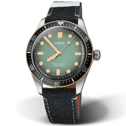 Oris | Blue Denim Textile 20mm Divers Sixty Five Strap model 7707 | 07 3 20 06