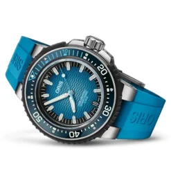 Oris | Blue Rubber Aquis Pro Strap 26mm with Titanium Clasp model 7777 | 07 4 26 65TEB