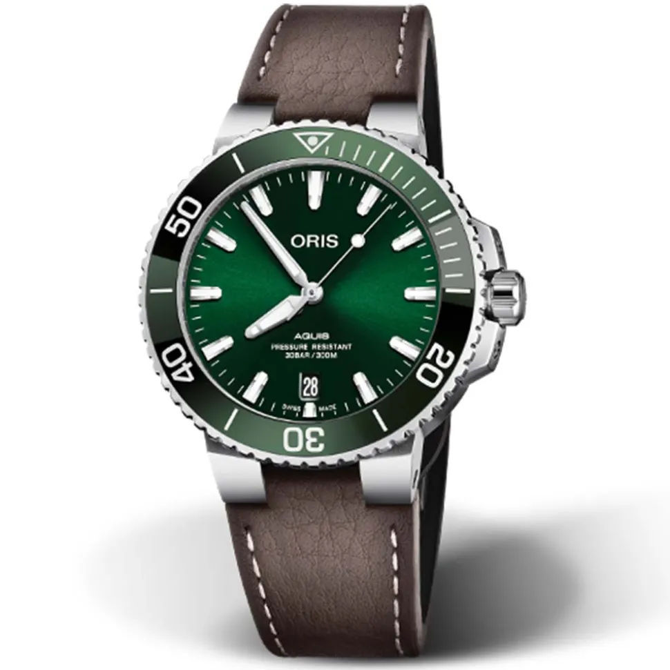 Oris | Brown Leather Aquis Strap 21mm Complete for model 7732 | 07 5 21 10FC
