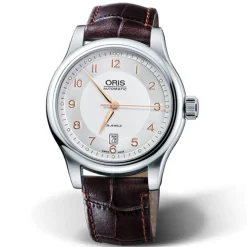 Oris | Brown Leather Strap 20mm Classic Date model 7594 | 07 5 20 12
