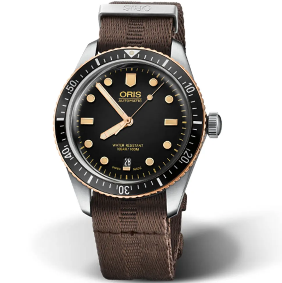 Oris | Brown Textile Strap 20mm for Divers Sixty Five model 7707 | 07 5 20 30