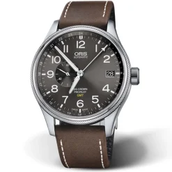 Oris | Dark Brown Leather ProPilot Strap 22mm for model 7698 | 07 5 22 05FC