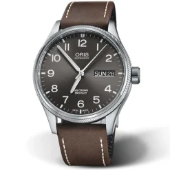 Oris | Dark Brown Leather ProPilot Strap 22mm for model 7698 | 07 5 22 05FC