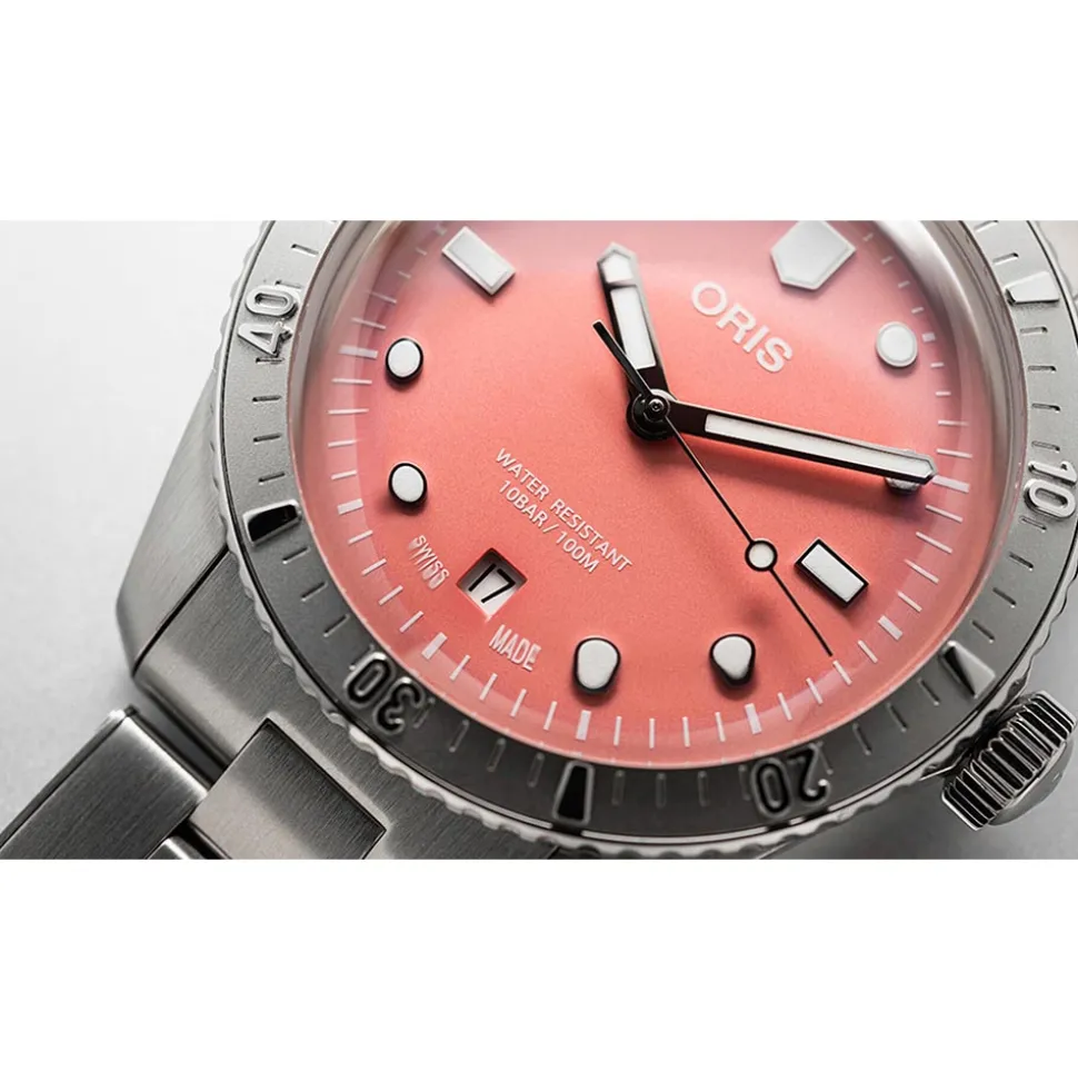 Oris | Diver’s Sixty-Five Bracelet ‘Cotton Candy’ Pink | 01 733 7771 4058-07 8 19 18