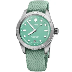 Oris | Diver’s Sixty-Five Strap ‘Cotton Candy’ Green | 01 733 7771 4057-07 3 19 03S