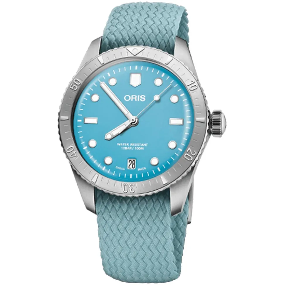 Oris | Diver’s Sixty-Five Strap ‘Cotton Candy’ Blue | 01 733 7771 4055-07 3 19 02S