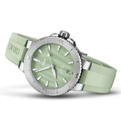 Oris | Green Rubber Aquis Strap 18mm Complete for model 7770 | 07 4 18 67FC