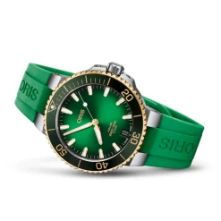 Oris | Green Rubber Aquis Strap 22mm Band Only for model 7769 | 07 4 22 77NBA