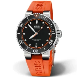 Oris | Orange Rubber Aquis Strap 26mm Complete for model 7653 | 07 4 26 32GEB