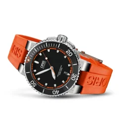 Oris | Orange Rubber Aquis Strap 26mm Complete for model 7653 | 07 4 26 32EB