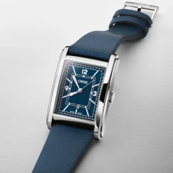 Oris | Rectangular Blue Dial Watch | 01 561 7783 4065-07 5 19 17