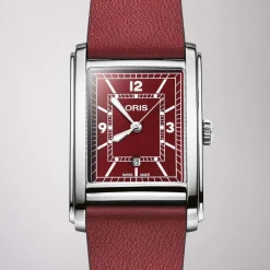 Oris | Rectangular Red Dial Watch | 01 561 7783 4068-07 5 19 18
