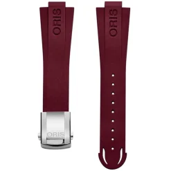 Oris | Red Rubber Aquis Strap 22mm Complete for model 7766 | 07 4 22 68FC