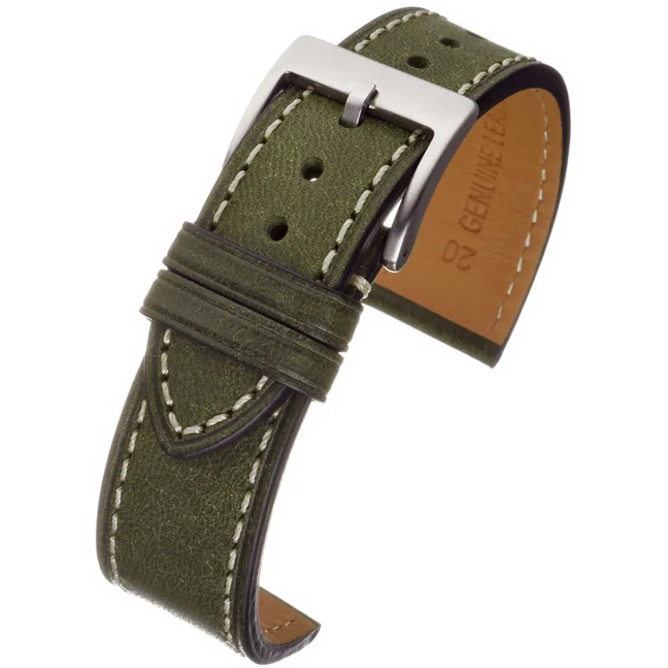 Patina | Green Pueblo Leather Leather Strap | WV306
