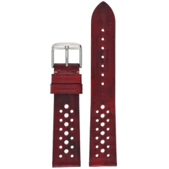 Pembrey | Red Rustic Perforated Strap | WH957