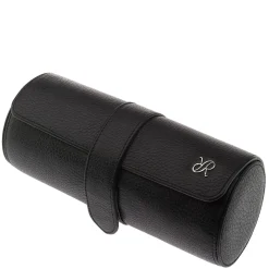 RAPPORT – Berkeley Three Watch Travel Roll in Black Leather D180