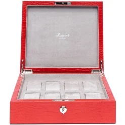 RAPPORT – Brompton Eight Watch Box in Red Leather L267
