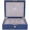 RAPPORT – Brompton Eight Watch Box in Blue Leather L266
