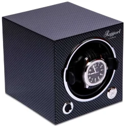 Rapport | Evo Cube Single Watch Winder Carbon Fibre | EVO50