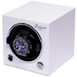 Rapport | Evo Cube Single Watch Winder White | EVO41
