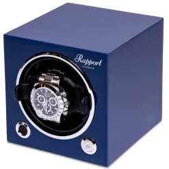 Rapport | Evo Cube Single Watch Winder Blue | EVO42