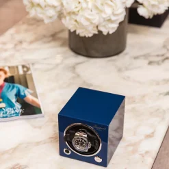 Rapport | Evo Cube Single Watch Winder Blue | EVO42