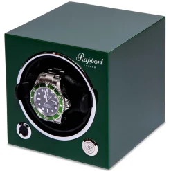 Rapport | Evo Cube Single Watch Winder Green | EVO44