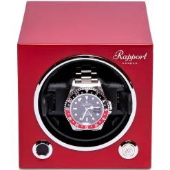 Rapport | Evo Cube Single Watch Winder Red | EVO43