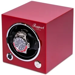 Rapport | Evo Cube Single Watch Winder Red | EVO43