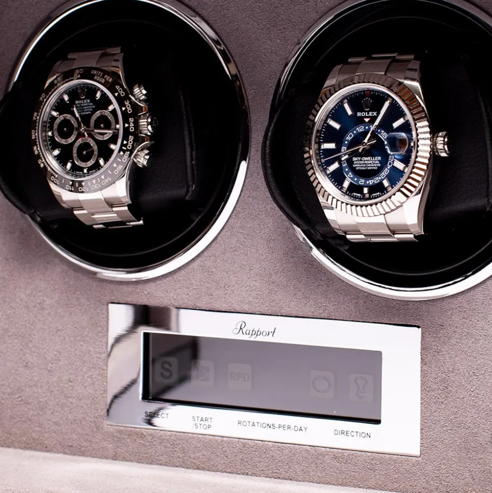 RAPPORT – Formula Duo Watch Winder Black Carbon Fibre W562