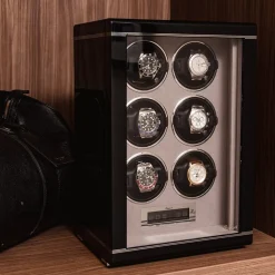 RAPPORT – Formula Six Watch Winder in Ebony Black W556