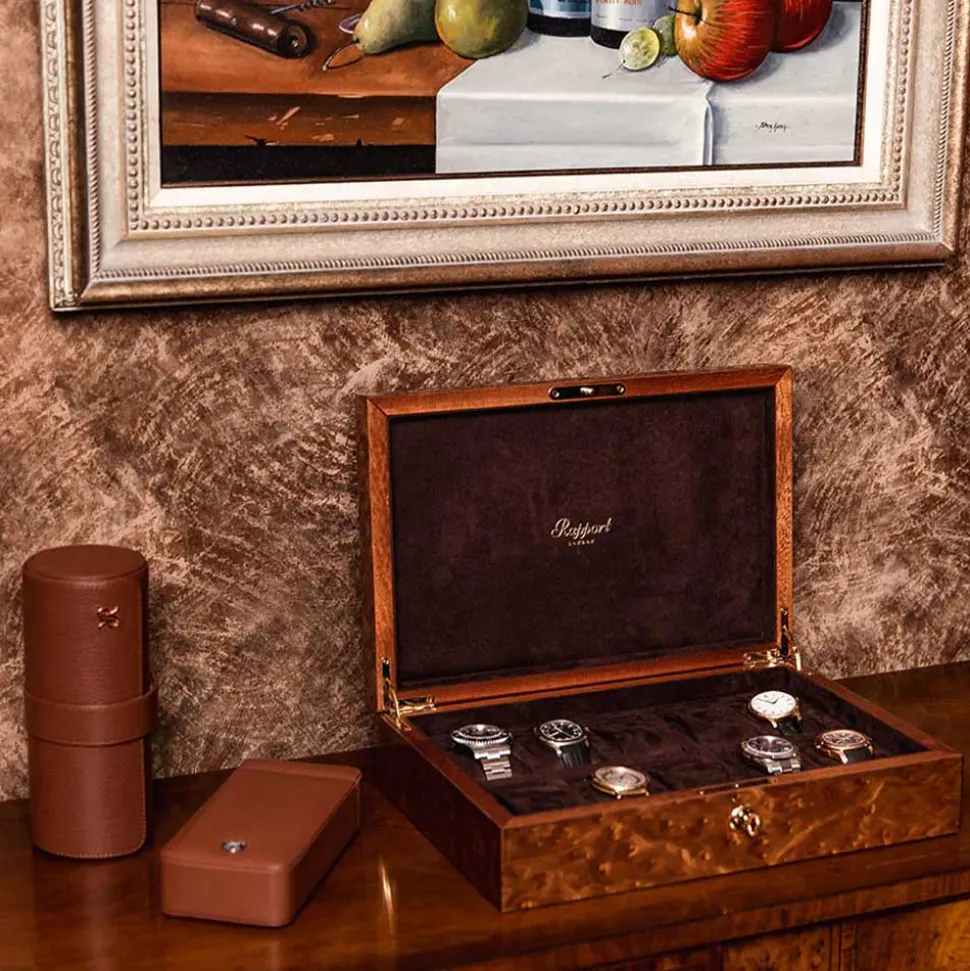 Rapport | Heritage Ten Watch Collector Box Burr Walnut | L275