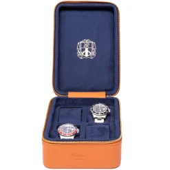 Rapport | Hyde Park Four Watch Zip Case Tan | D272