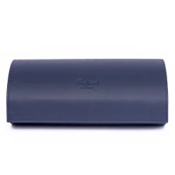 RAPPORT – Hyde Park Three Watch Travel Roll in Blue Leather D286