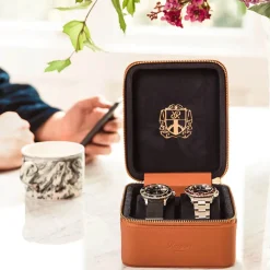 Rapport | Hyde Park Two Watch Zip Case | D262