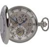 Rapport | Mechanical Half Hunter Skeleton Pocket Watch 53mm | PW45