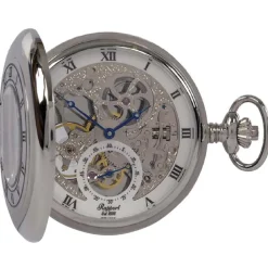 Rapport | Mechanical Half Hunter Skeleton Pocket Watch 53mm | PW45