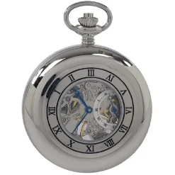Rapport | Mechanical Half Hunter Skeleton Pocket Watch 53mm | PW45
